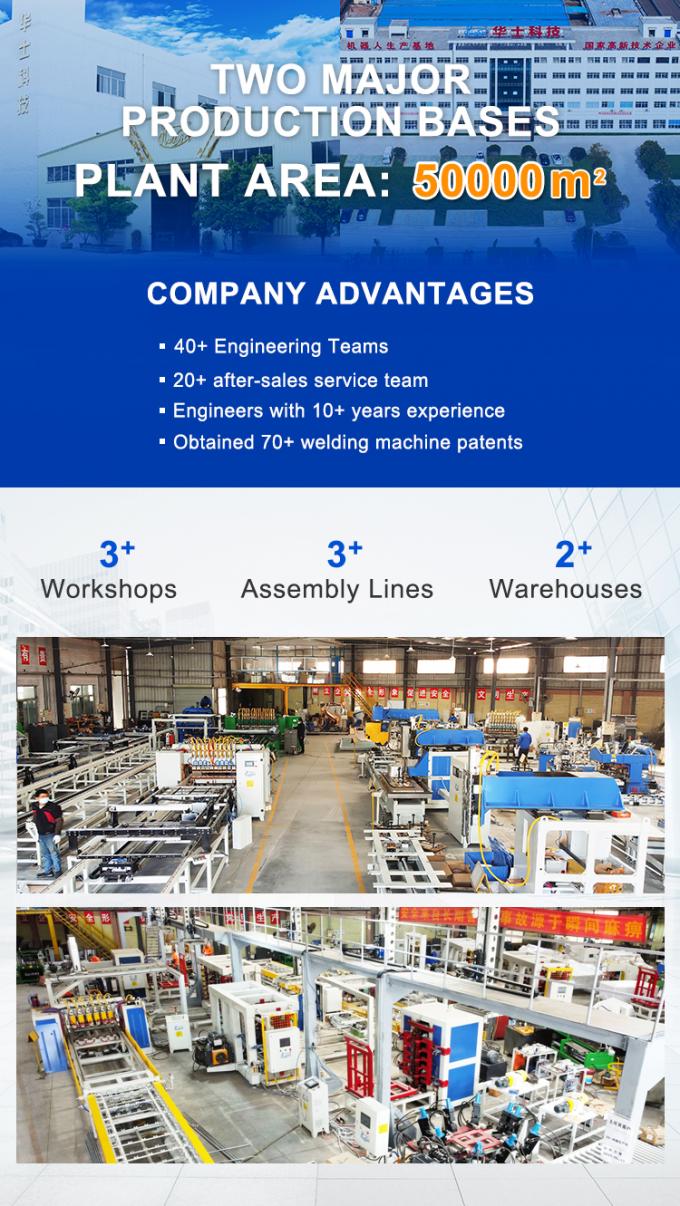 Hwashi Automatic Multi Point Refrigerating Condenser Wire Mesh Spot Welding Machine Low Carbon Steel Wire Mesh Welding 11