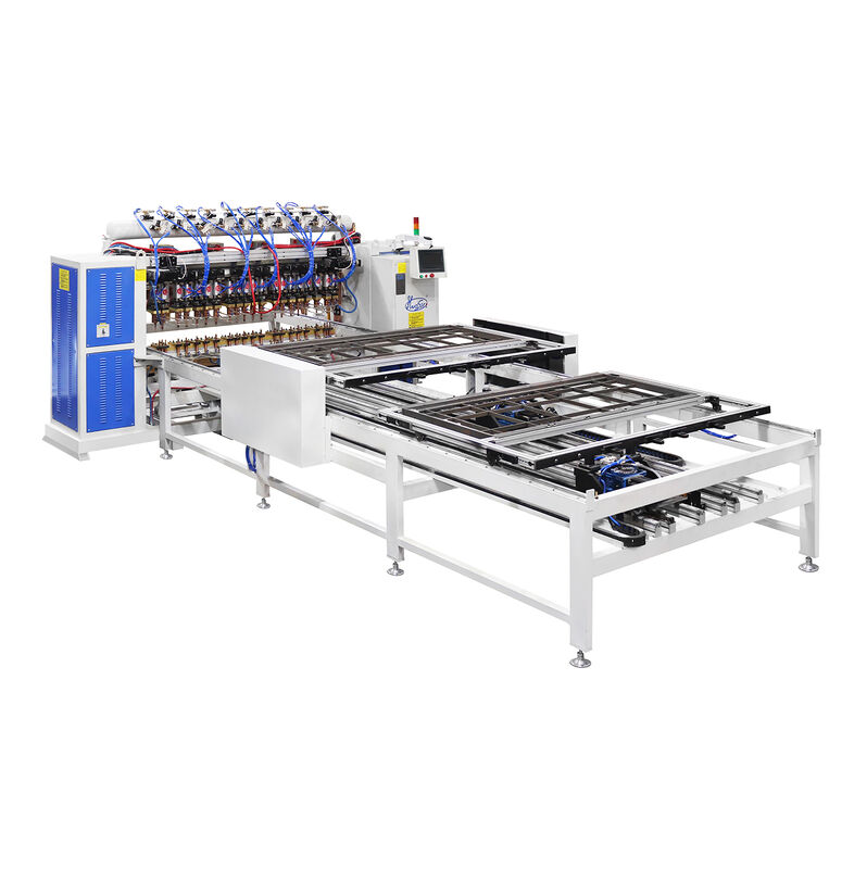 Hwashi PLC কন্ট্রোল ৩৮০V ২-ফেজ ডোর প্যানেল মাল্টি হেড স্পট ওয়েল্ডিং মেশিন, ৩+৩মিমি ওয়েল্ডিং পুরুত্ব সহ