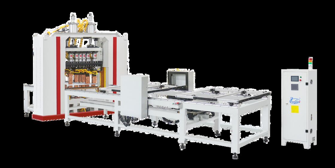 ক্যান্টিলিভার টাইপ ওয়্যার জাল ওয়েল্ডিং মেশিন 3000 মিমি কার্যকর ওয়েল্ডিং দৈর্ঘ্য এবং ডাবল-লেয়ার ফিডার সহ 20 সেট ওয়েল্ডিং হেড সহ