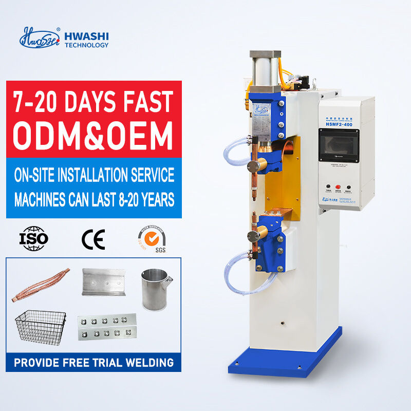 HWASHI 75KVA Power Vertical Type Medium Frequency Inverter Spot Welding Machine CE/CCC/ISO Certified