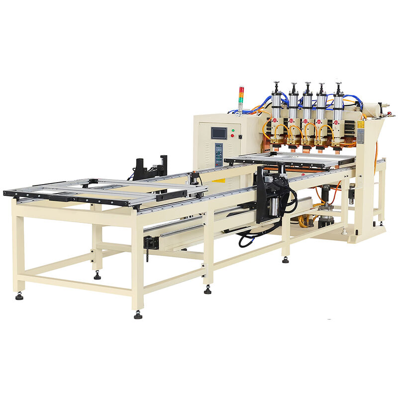 রেফ্রিজারেটর ওয়্যার জাল গ্যান্ট্রি ওয়েল্ডিং মেশিন ডাবল স্তর ফিডার এবং 10 ইলেক্ট্রোড স্বয়ংক্রিয় খাওয়ানো সিস্টেম সঙ্গে