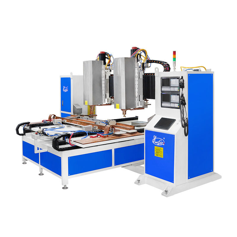CNC 7 Axis Double Head Spot Welding Machine Automatic Firm Welding Labor Cost Saving